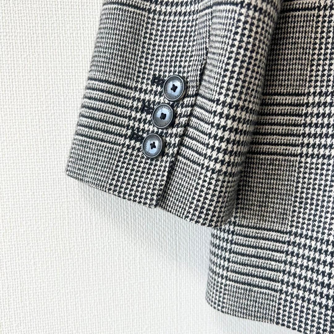 美品✨トゥモローランド　ツイードハウンドトゥース ダブルブレストジャケット　36