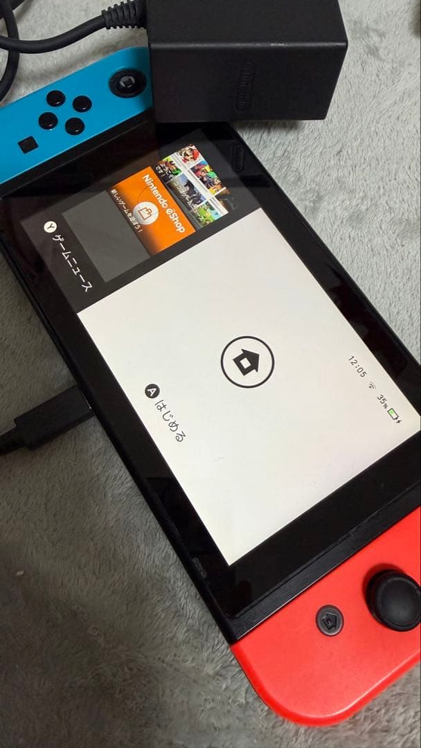 Nintendo Switch 本体（青/赤）　(付属品完備) 箱あり