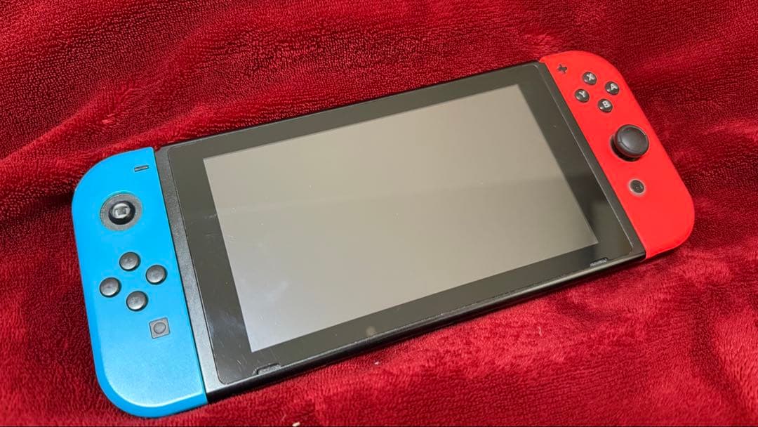 Nintendo Switch 本体（青/赤）　(付属品完備) 箱あり