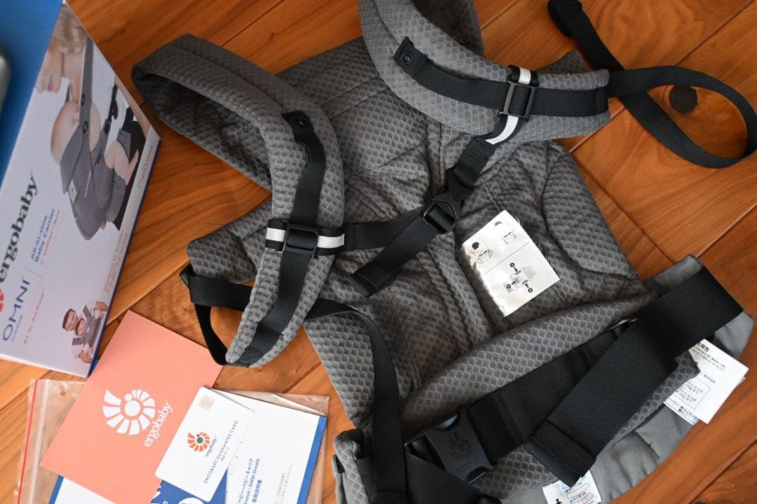 【美品】エルゴベビー オムニブリーズ　抱っこ紐 グレー