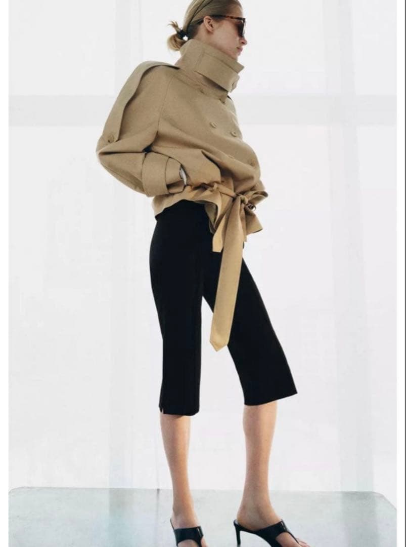 ZARA ショート丈ハイネックトレンチコートZW COLLECTION