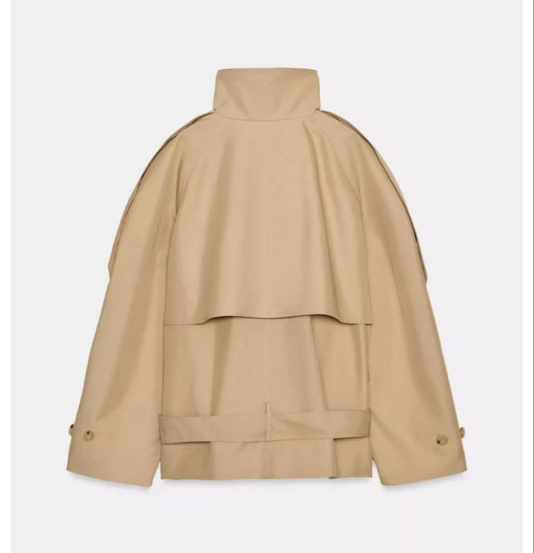 ZARA ショート丈ハイネックトレンチコートZW COLLECTION