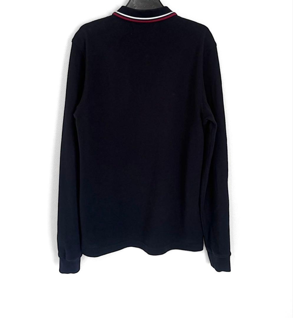 極美品　FRED PERRY 現行モデル　長袖ポロシャツ　ネイビー　定価約2万円