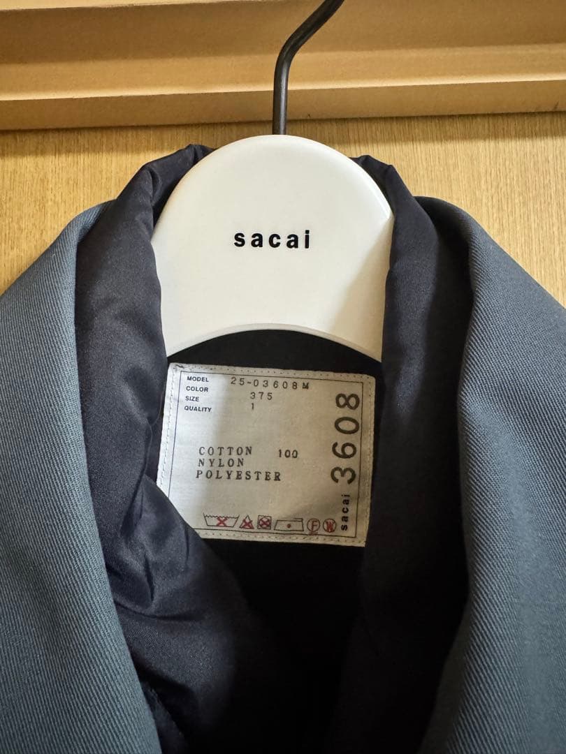 【美品】sacai サカイ 25ss Cotton Twill Jacket