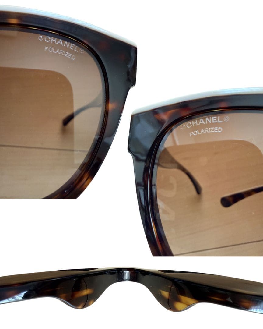 美品 CHANEL シャネル バタフライ サングラス 5414-A レディース