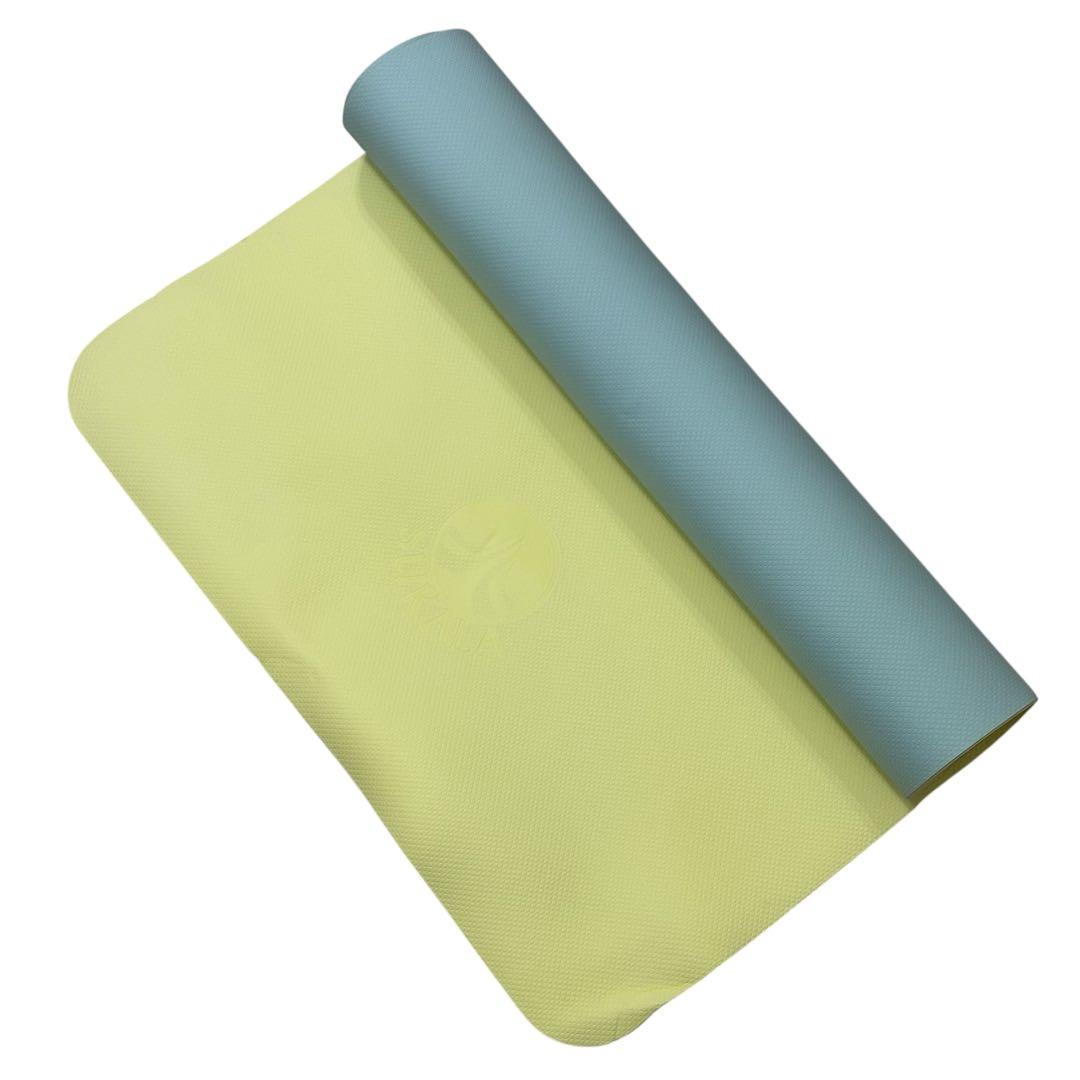 美品 スカーラ SUKALA リバーシブルヨガマット ラバ LAVA レモン