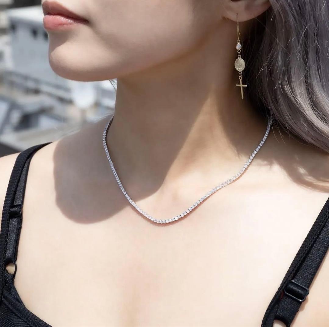 AVALANCHE シルバー ネックレス テニスチェーン 2mm s925