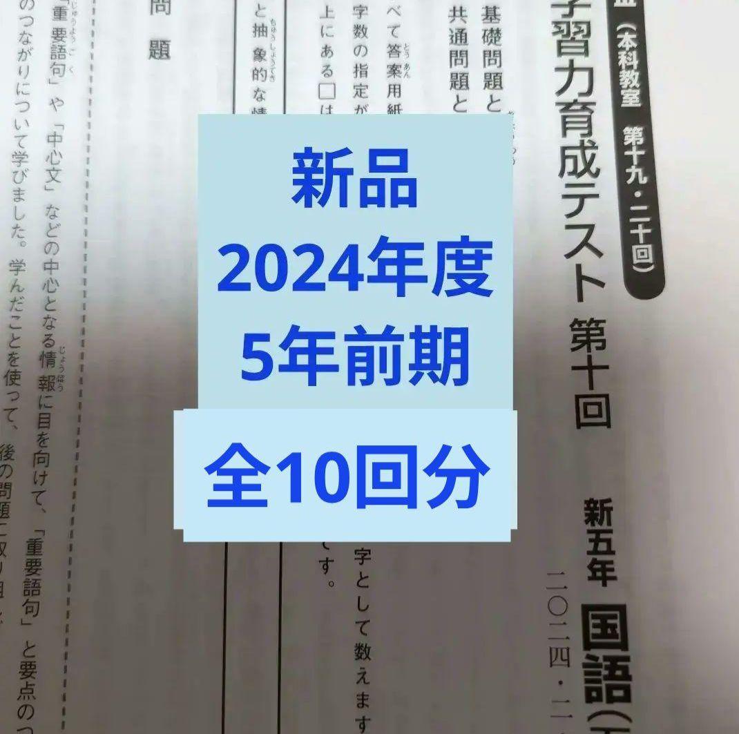 新品　2024年度日能研学習力育成テスト5年前期 全10回分