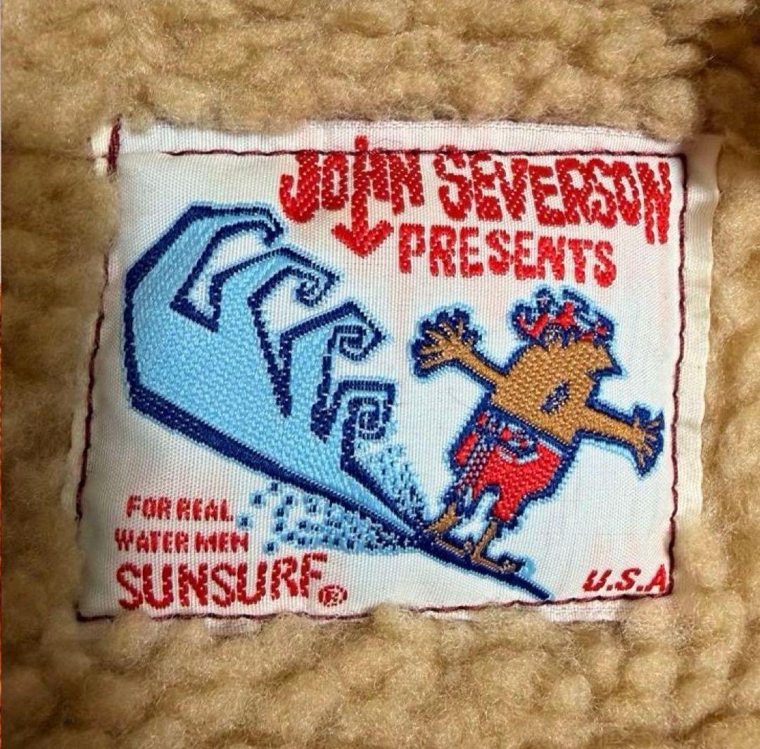 SUN SURF 別注 x JOHN SEVERSON　ボアジャケット　gジャン