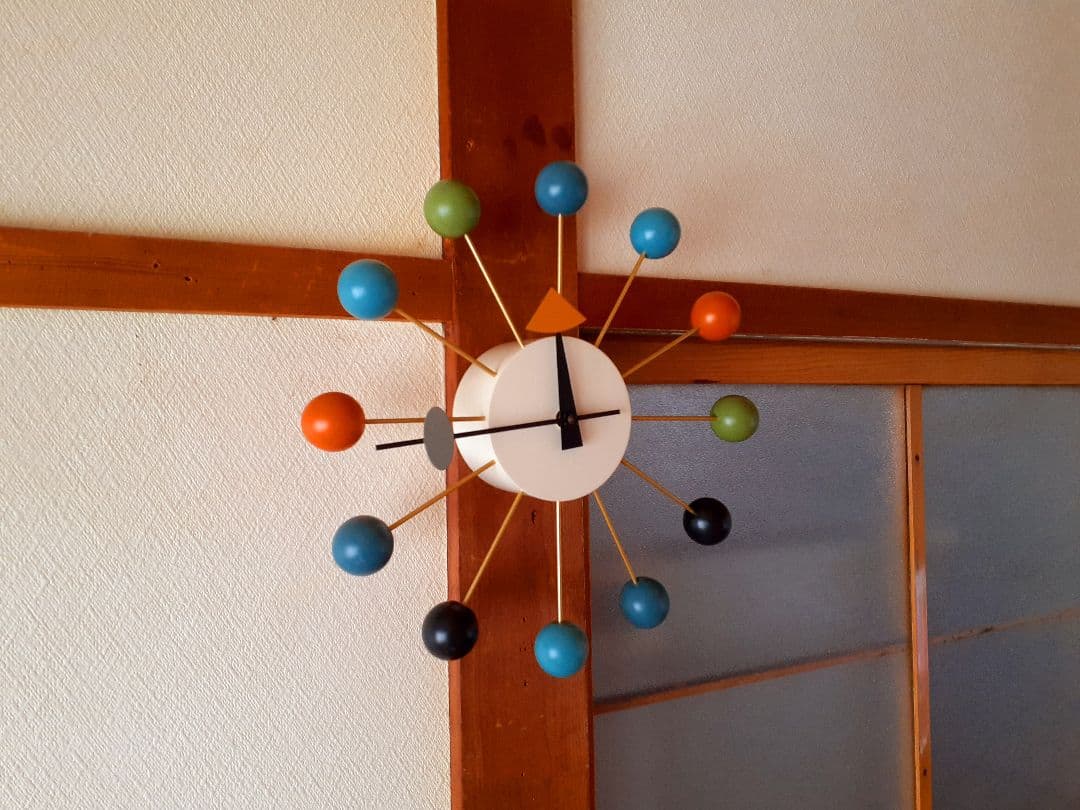 vitra　ジョージ・ネルソン　ボールクロック　マルチカラー　ミッドセンチュリー