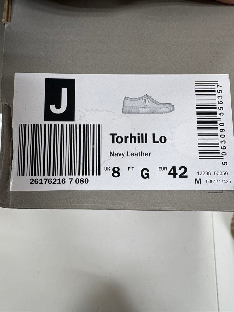 ■新品★Clarks Torhill Lo★クラークス トーヒル ロー★ネイビー