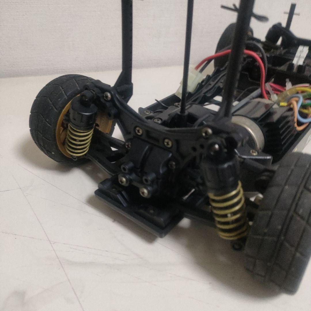 【動作有】タミヤTB-02シャーシ、プロポ、メカ、インプレッサWRCボディ付き