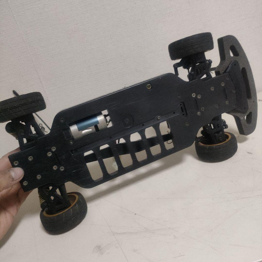 【動作有】タミヤTB-02シャーシ、プロポ、メカ、インプレッサWRCボディ付き