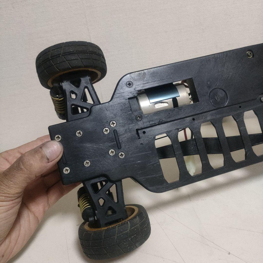 【動作有】タミヤTB-02シャーシ、プロポ、メカ、インプレッサWRCボディ付き