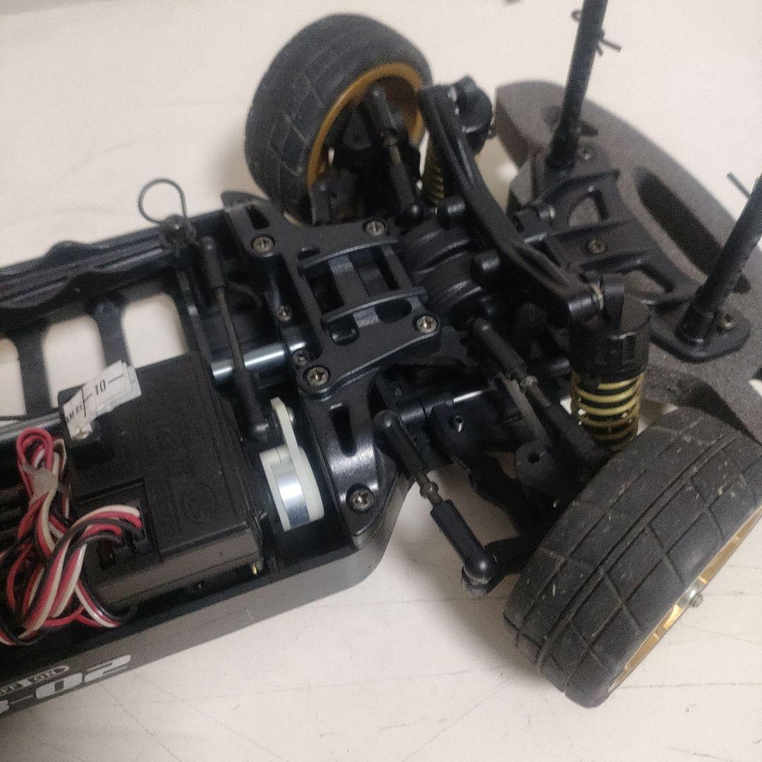 【動作有】タミヤTB-02シャーシ、プロポ、メカ、インプレッサWRCボディ付き