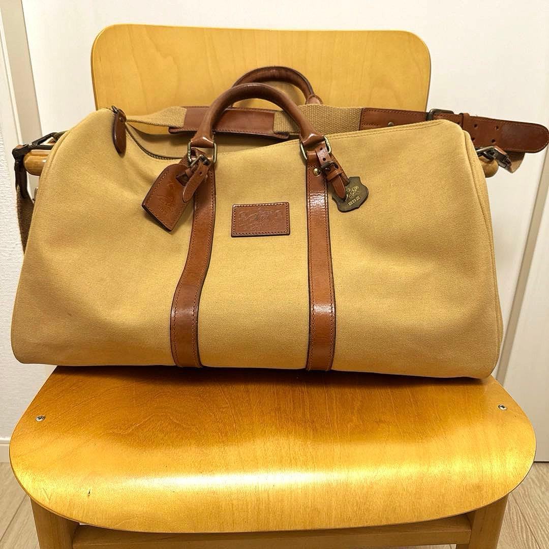 美品❗️入手困難❗️Ralph Lauren/サファリコレクション/レザーボストン