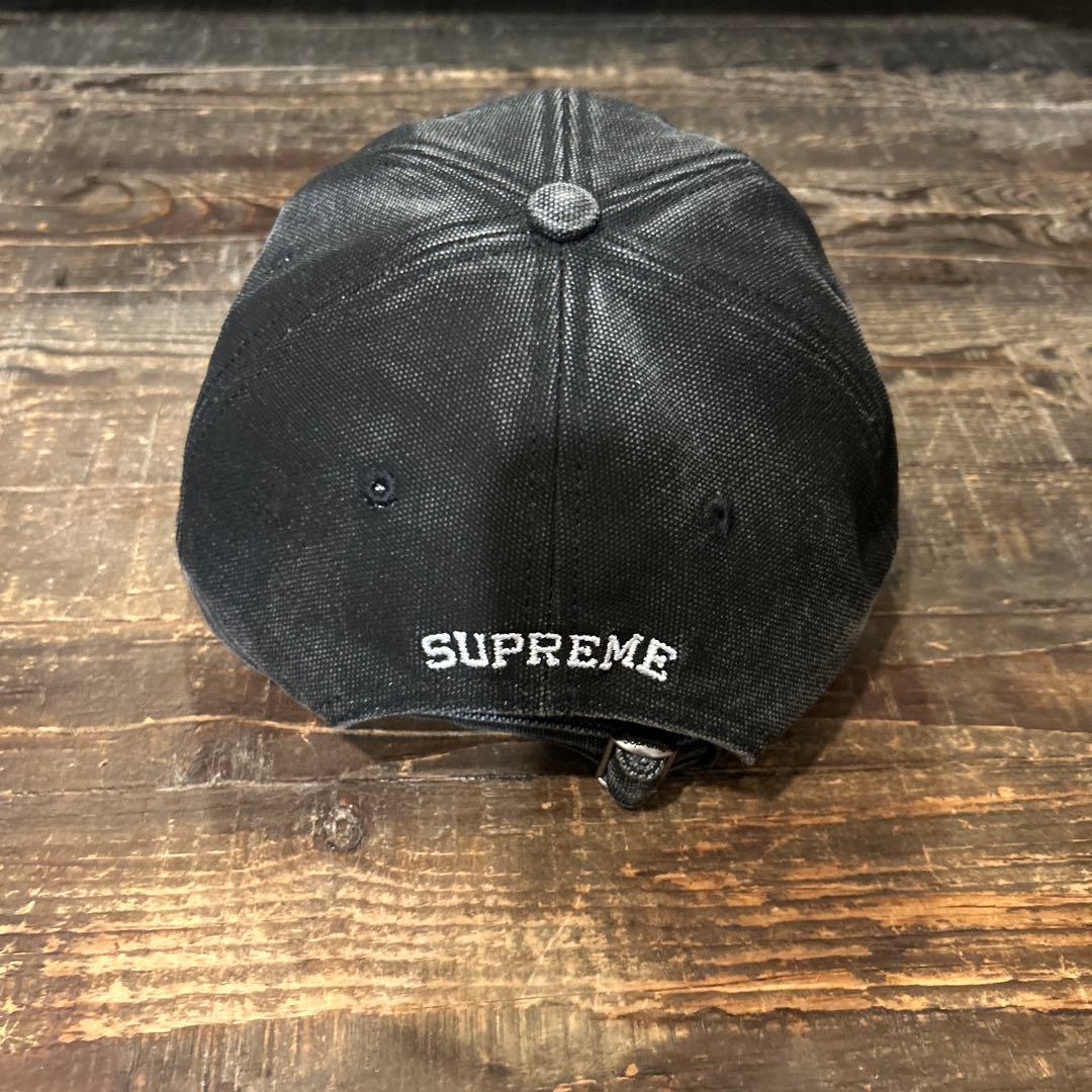 y*6様 SUPREME ピグメント　ブラック　キャップ　Sロゴ