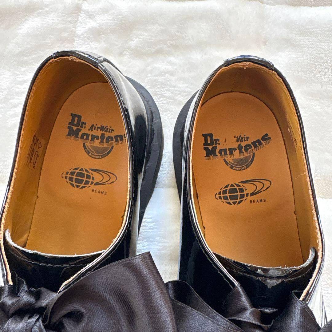 【美品】Dr.Martens×BEAMS 3ホール　エナメル　パテント　UK4