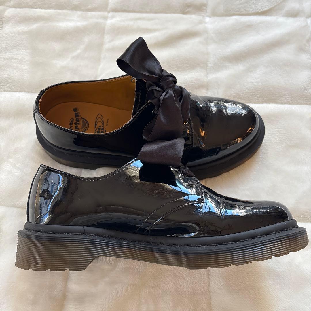 【美品】Dr.Martens×BEAMS 3ホール　エナメル　パテント　UK4