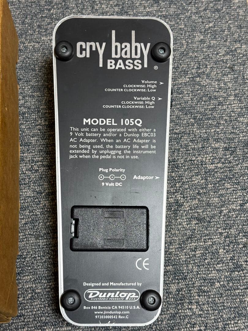 ベース Jim Dunlop cry baby BASS MODEL 105Q