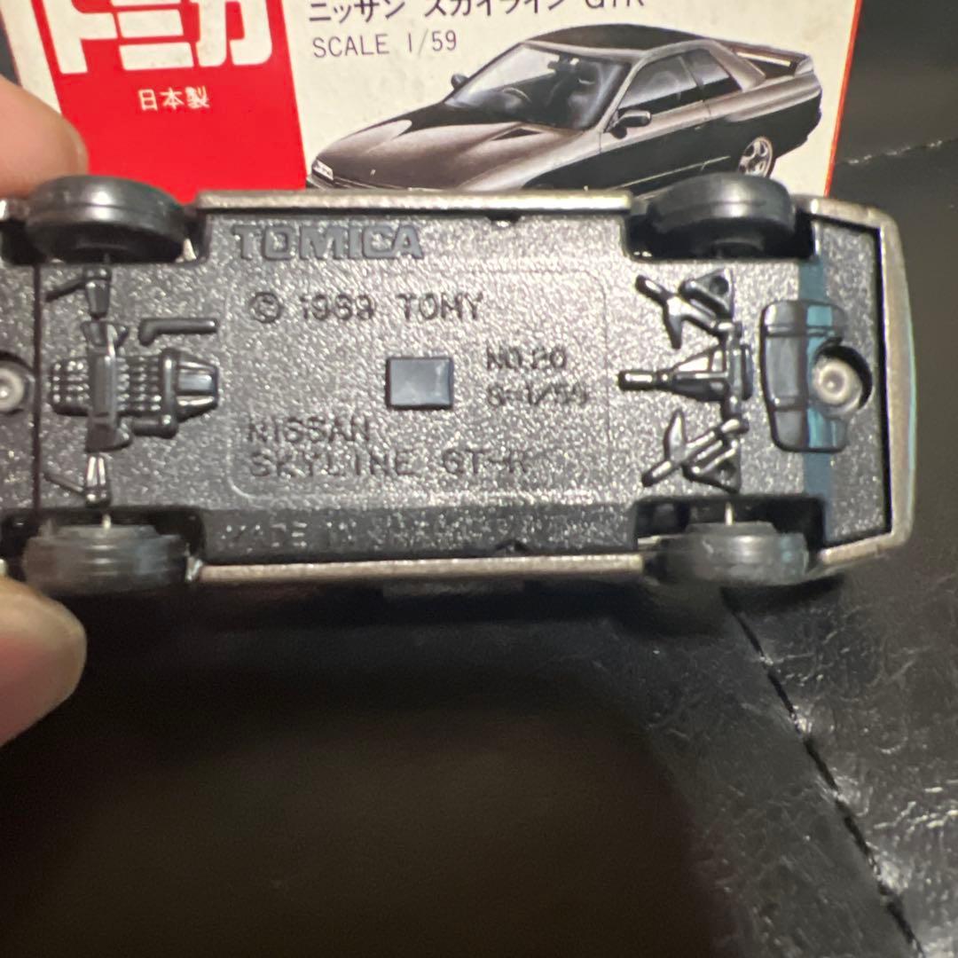 トミカ 赤箱 日本製 ニッサン スカイラインGTR R32 イケダ特注 グレー？