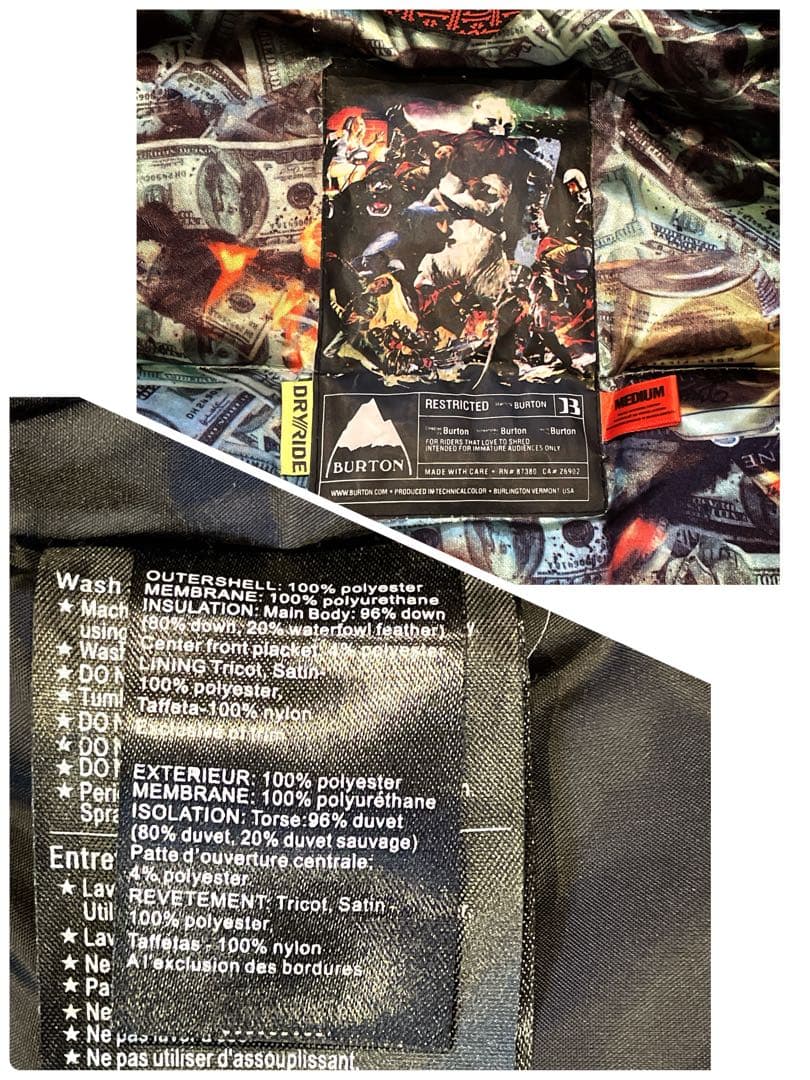 BURTON スキーウェア スノーボードウェア マウンテンパーカー レッド 赤