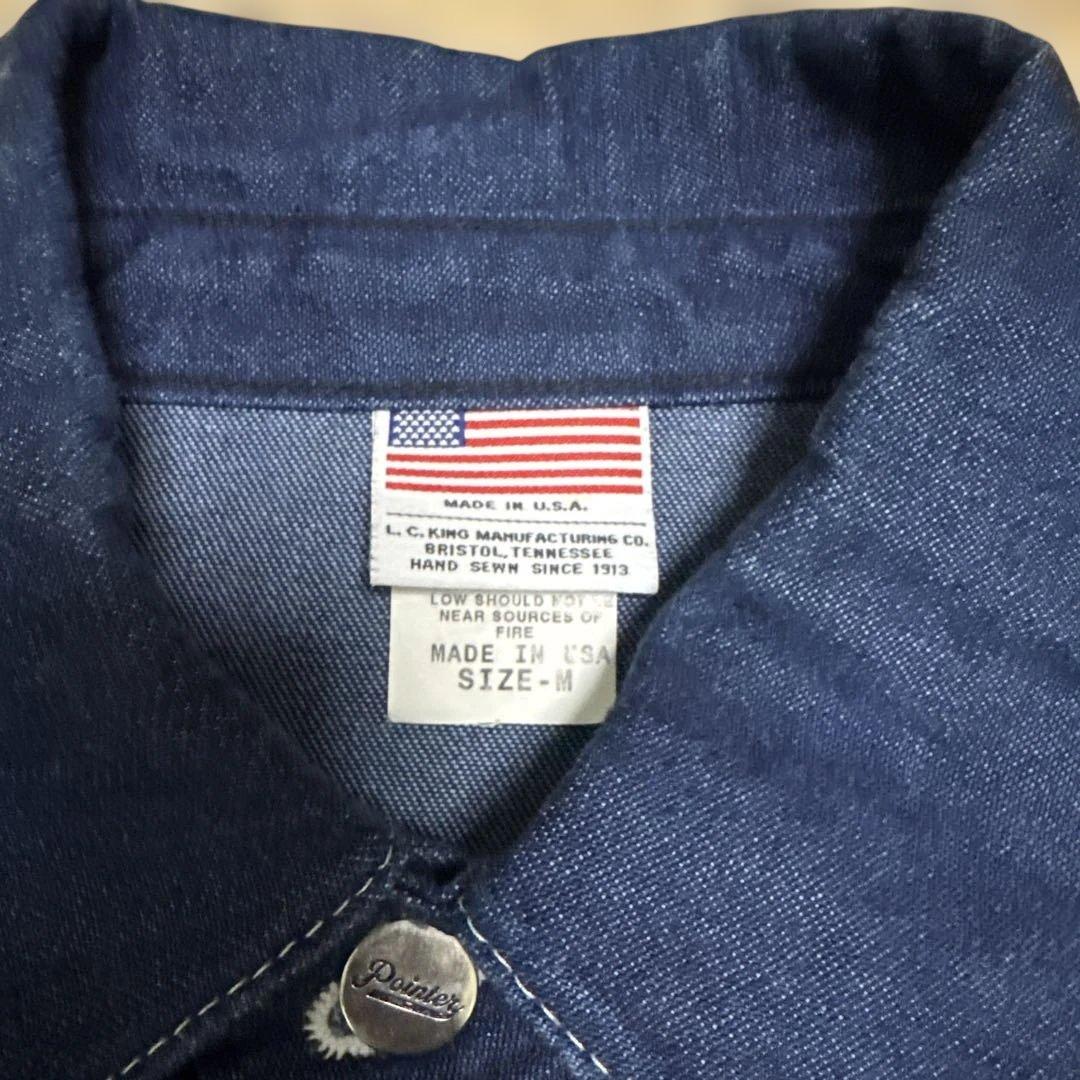 POINTER BRAND インディゴ　カバーオール M