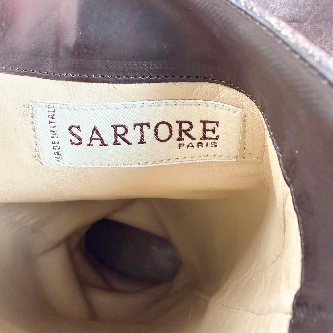 SARTORE サルトル　ロングブーツ（36）ジョッキーブーツ　革靴　茶