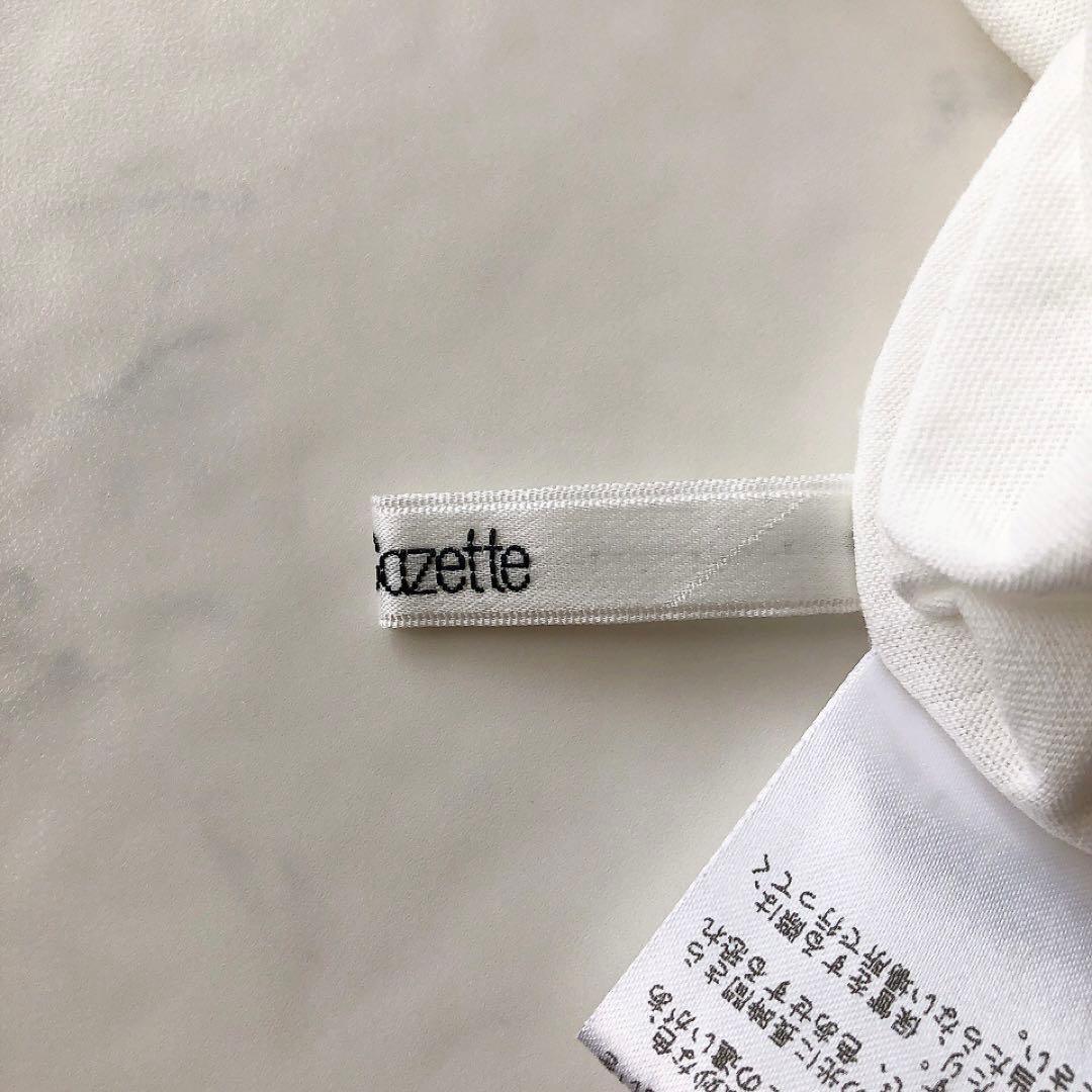 Whim Gazette リラックスロゴTシャツ オーバーサイズ ホワイト