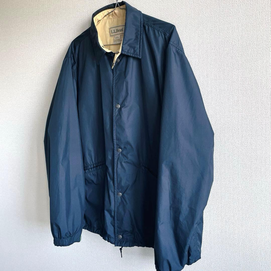 【専用】 L.L.BEAN チンスト付きコーチジャケット M ネイビー 復刻