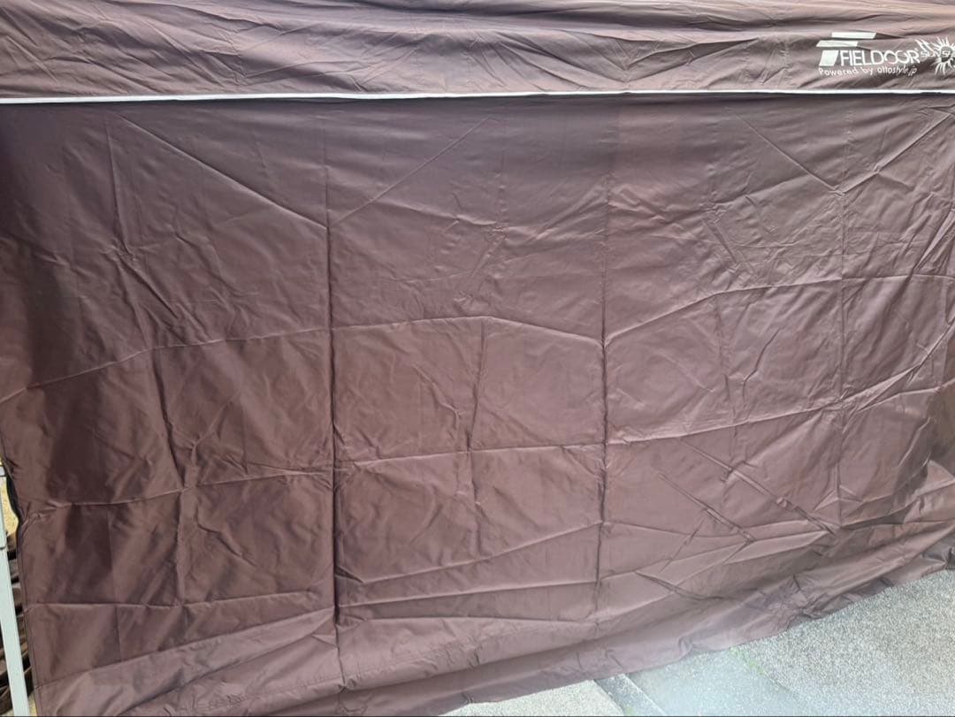FIELDOOR タープ 300cm x 300cm ブラウン