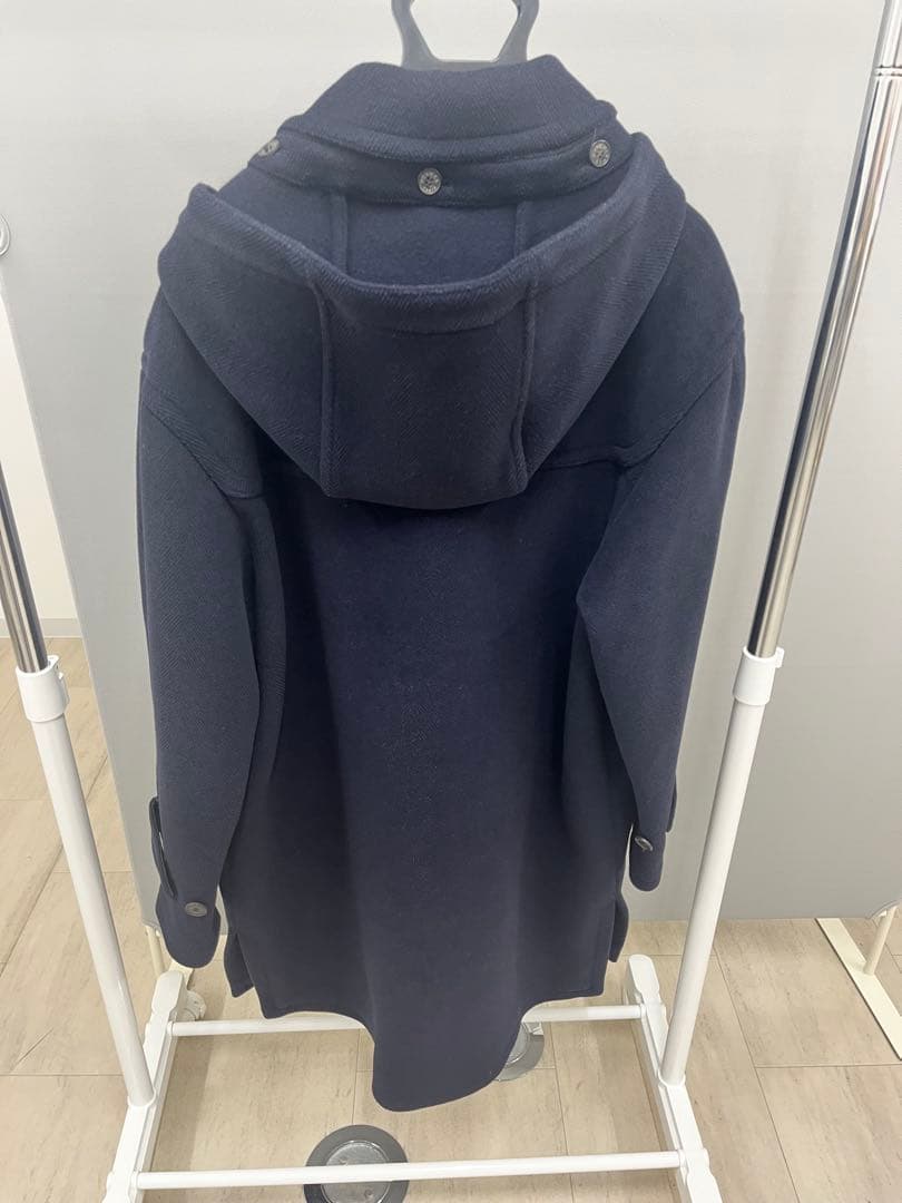 HERMES エルメス ヴィンテージ ダッフルコート ネイビー 52