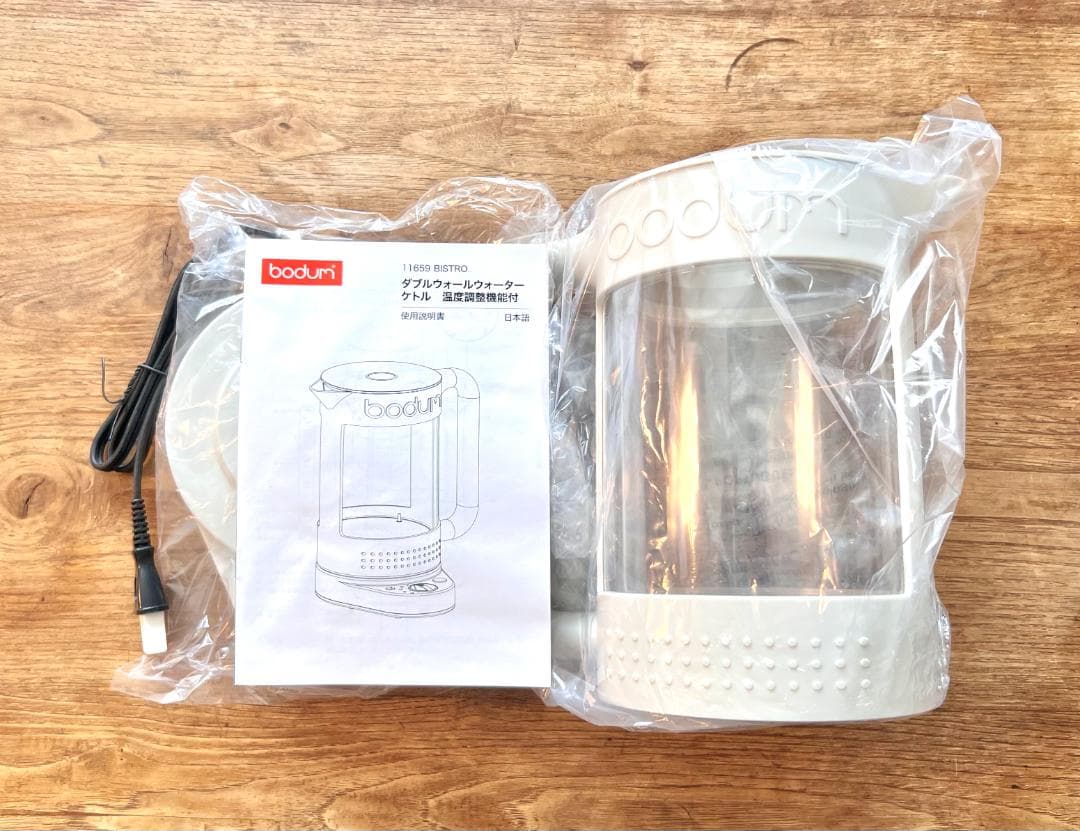 b*q様 BODUM ボダム BISTRO ビストロ 電気ケトル 1.1L ダブ