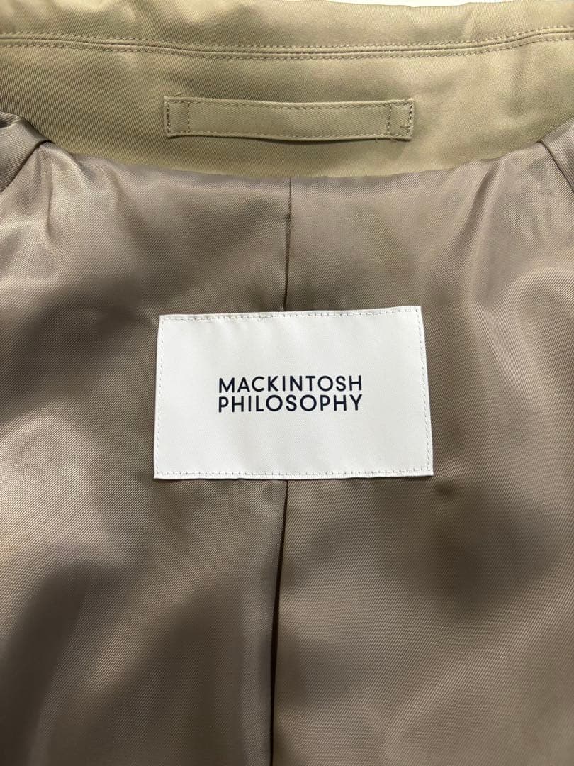 マッキントッシュフィロソフィー　カーキ トレンチコート