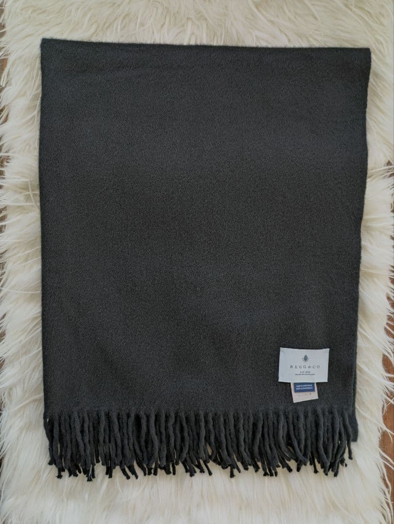 Deuxieme Classe　*BEGG＆CO カシミヤストール 黒　大判