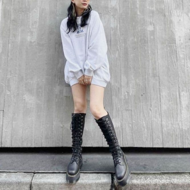 【激レア】Dr.Martens 1B60MAX UK6 黒 厚底 20ホール丈