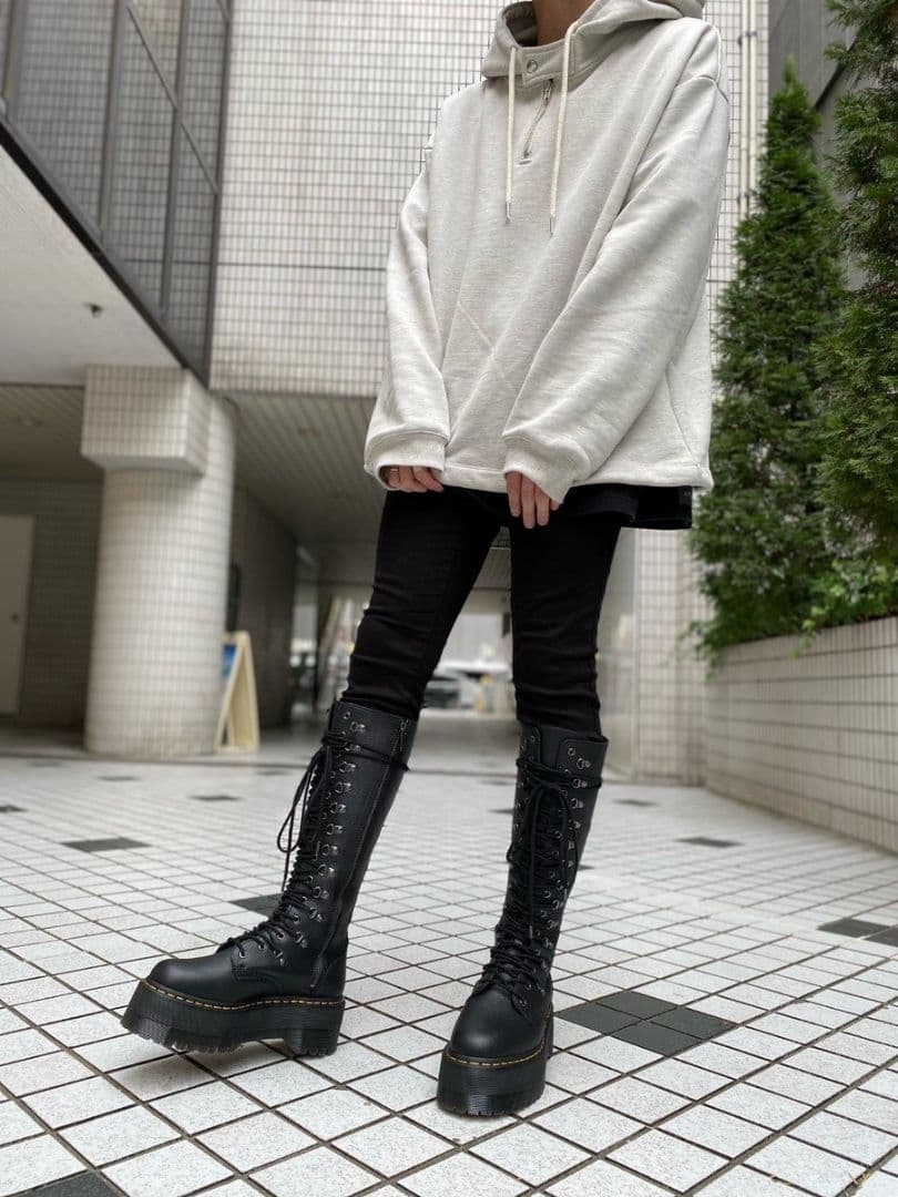 【激レア】Dr.Martens 1B60MAX UK6 黒 厚底 20ホール丈