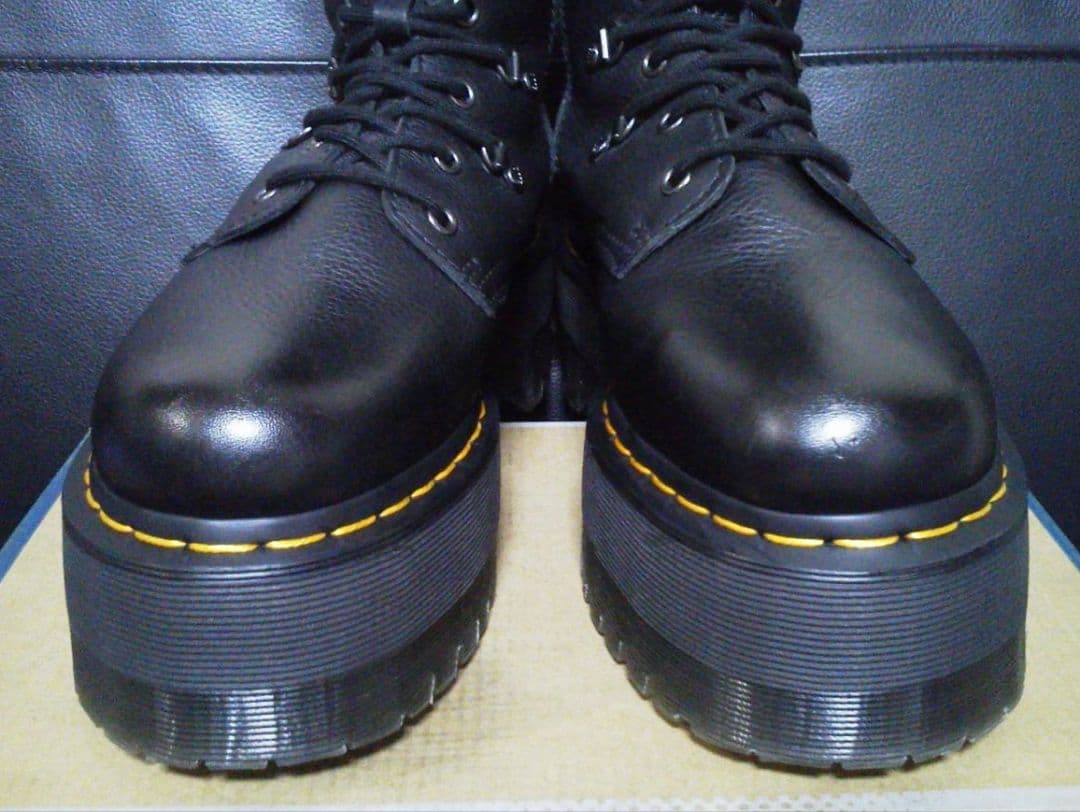 【激レア】Dr.Martens 1B60MAX UK6 黒 厚底 20ホール丈