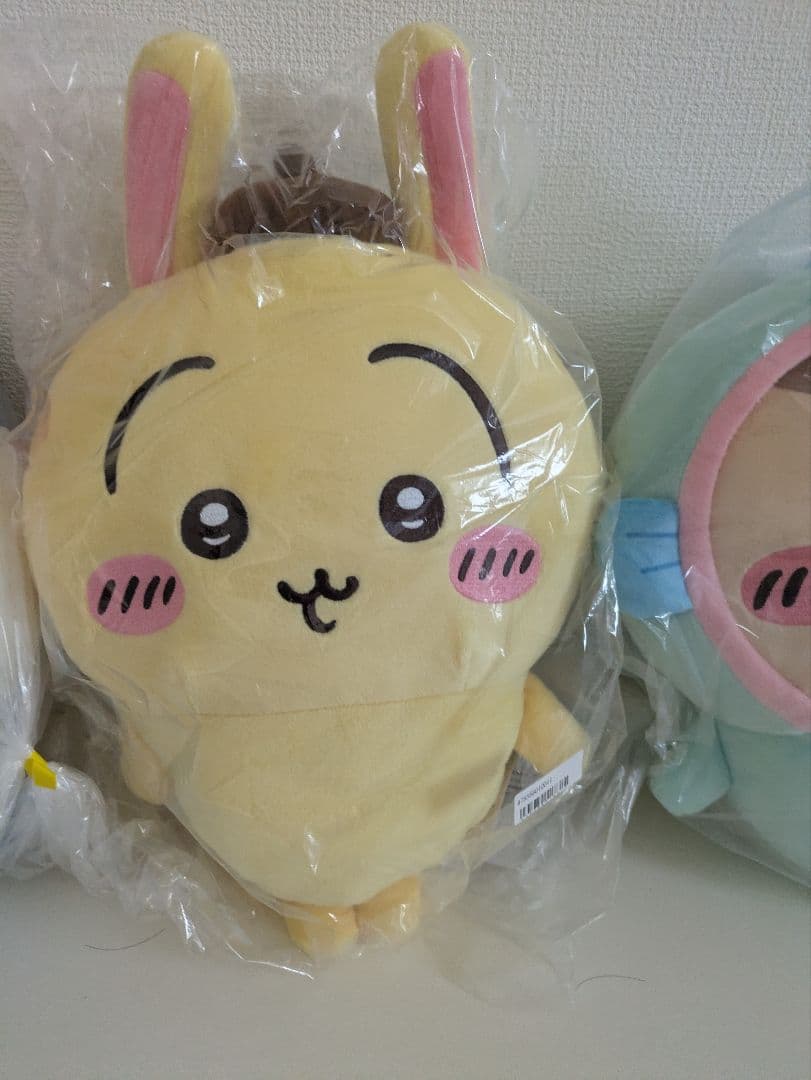 ちいかわ×サンリオキャラクターズBIGぬいぐるみ5種コンプリート+レジカゴバッグ