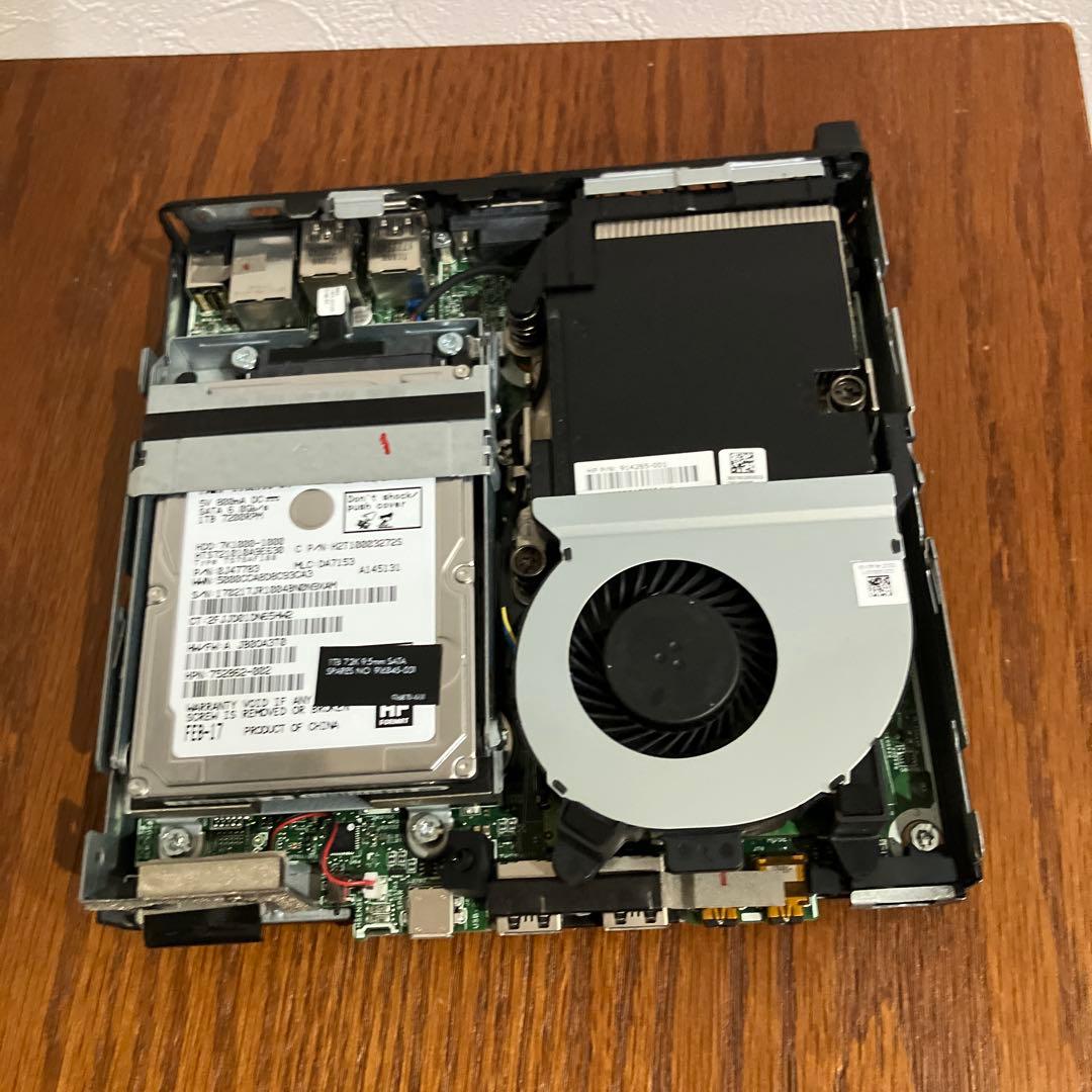 データ消去済　HP EliteDesk ミニPC 1TB HDD ブランク状態