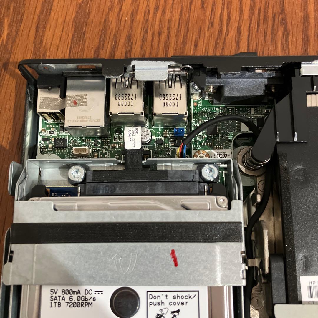 データ消去済　HP EliteDesk ミニPC 1TB HDD ブランク状態