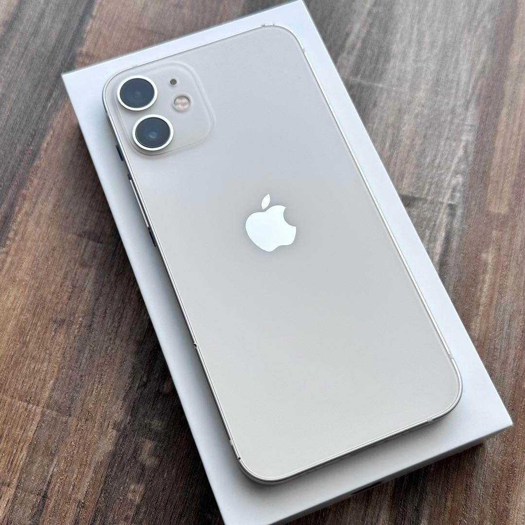 【美品☆大容量‼︎】iPhone12mini 本体 White 256GB