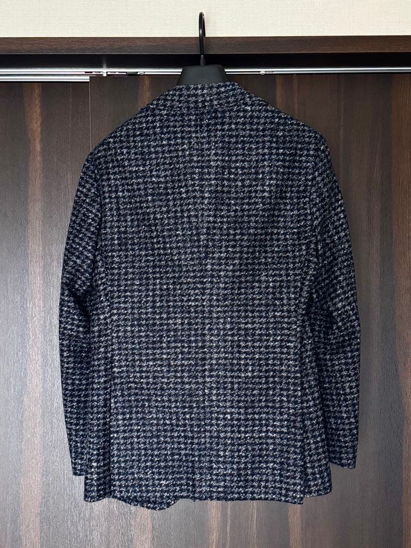 [BEAMS F ハウンドトゥース柄 EASY ジャケット 44] 日本製