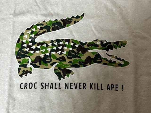 A BATHING APE×LACOSTE Tシャツ