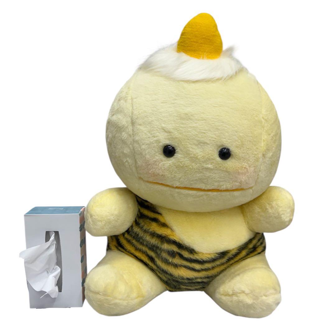 牛山夏樹⭐️ セキグチ　ピカポン　特大60cm　ぬいぐるみ　当時物　イエロー