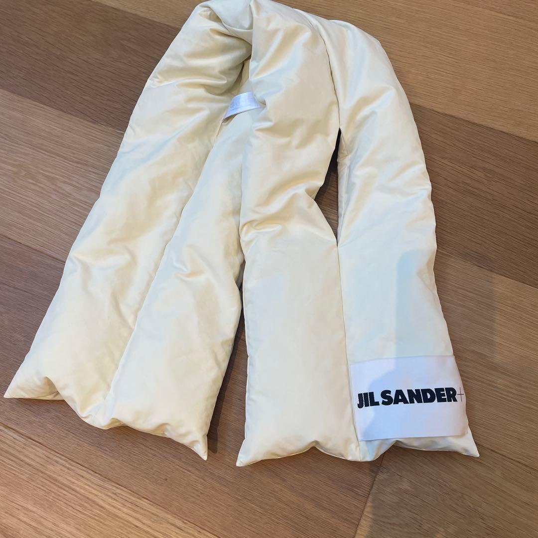 クリスマス前セール☆JILSANDERダウンマフラー☆新品同様☆送料込み
