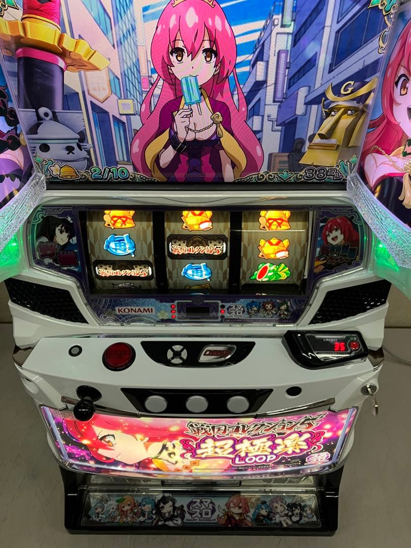 パチスロ実機　L戦国コレクション５　スマスロユニット付き