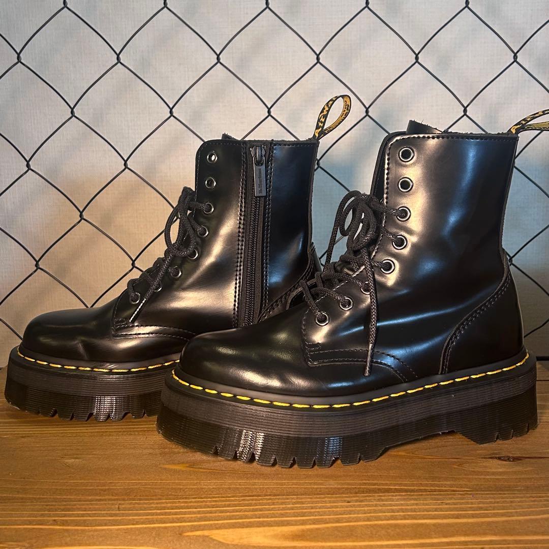 Dr.Martens JADON 厚底 8ホール UK4 ブラック 美品