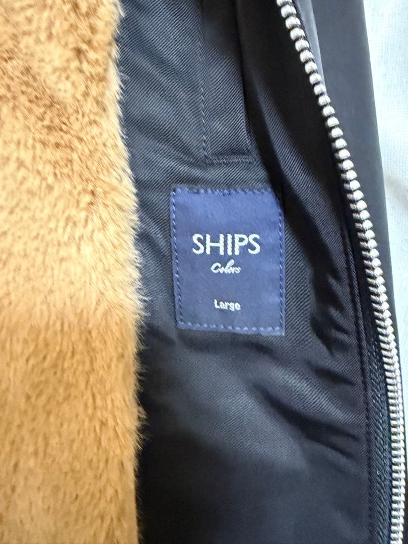 SHIPS 秋冬用MA-1フライトジャケット ブラック