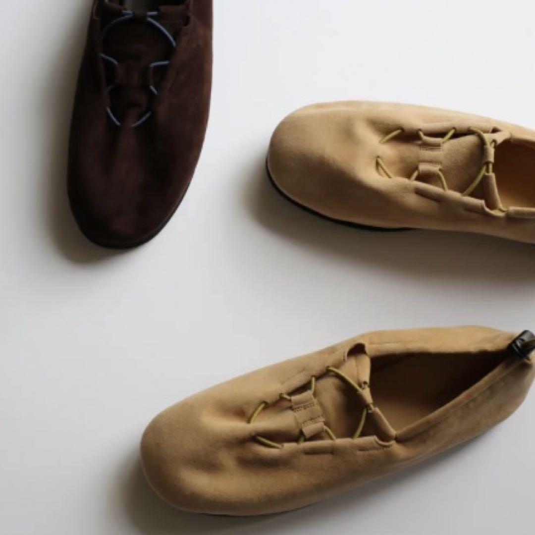 22AW LAMB SUEDE CORD SHOES スエードシューズ